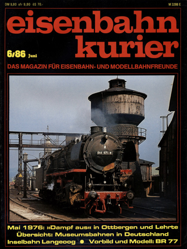   Eisenbahn-Kurier Heft Nr. 6/86 (Juni 1986). 