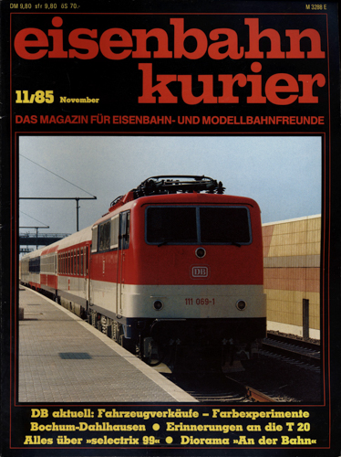   Eisenbahn-Kurier Heft Nr. 11/85 (November 1985). 