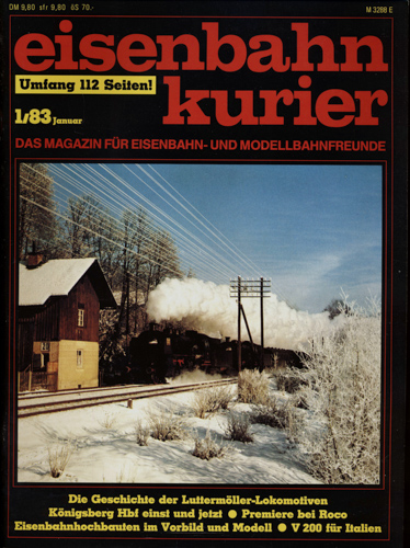  Eisenbahn-Kurier Heft Nr. 1/83 (Januar 1983). 