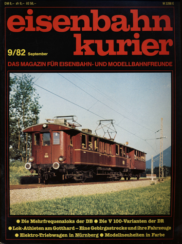   Eisenbahn-Kurier Heft Nr. 9/82 (September 1982). 