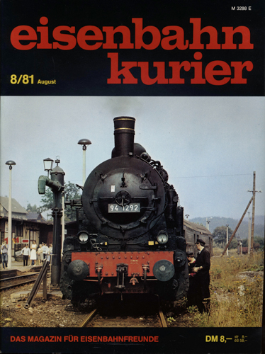   Eisenbahn-Kurier Heft Nr. 8/81 (August 1981). 