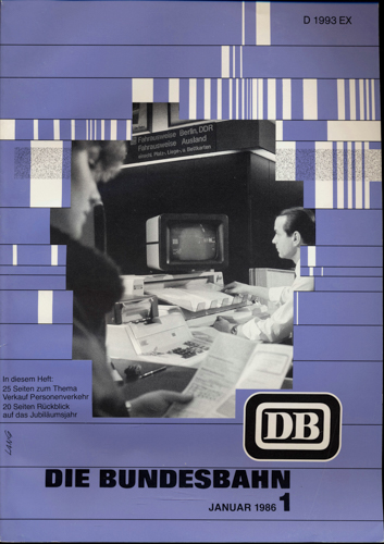 Deutsche Bundesbahn (Hrg.)  Die Bundesbahn. Zeitschrift. Heft 1 / Januar 1986 / 62. Jahrgang. 