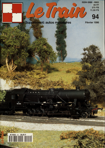   Le Train (supplément: autos miniatures) no. 94 (Février 1996). 
