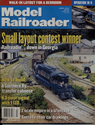   Model Railroader Magazine, April 2001: Small layout contest winner. Railroadin' down in Georgia. 