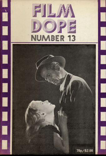   Film Dope No. 13 (January 1978). 