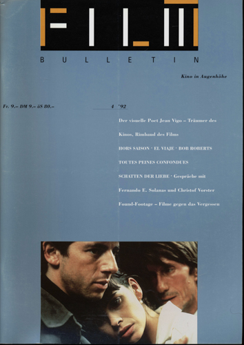   Film Bulletin. Kino in Augenhöhe Heft 4/92 (1992). 