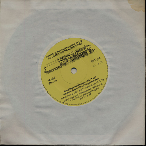   Arbeitsgeräusche der Lok 01 173 [Vinyl-Single 45 RPM]. 