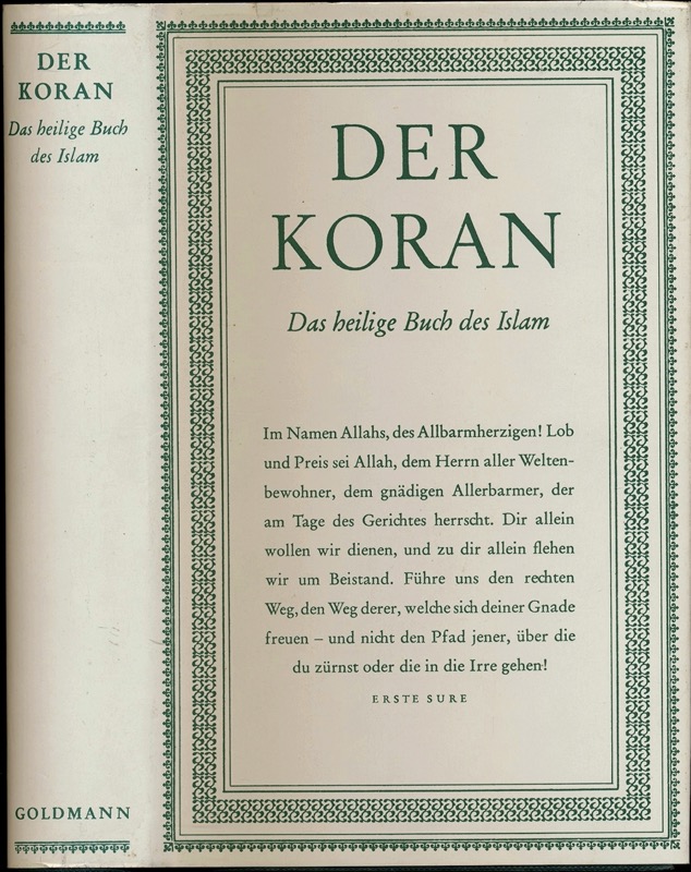   Der Koran. Das heilige Buch des Islam. Dt. von Ludwig Ullmann, neu  bearb. von L.W.-Winter.  