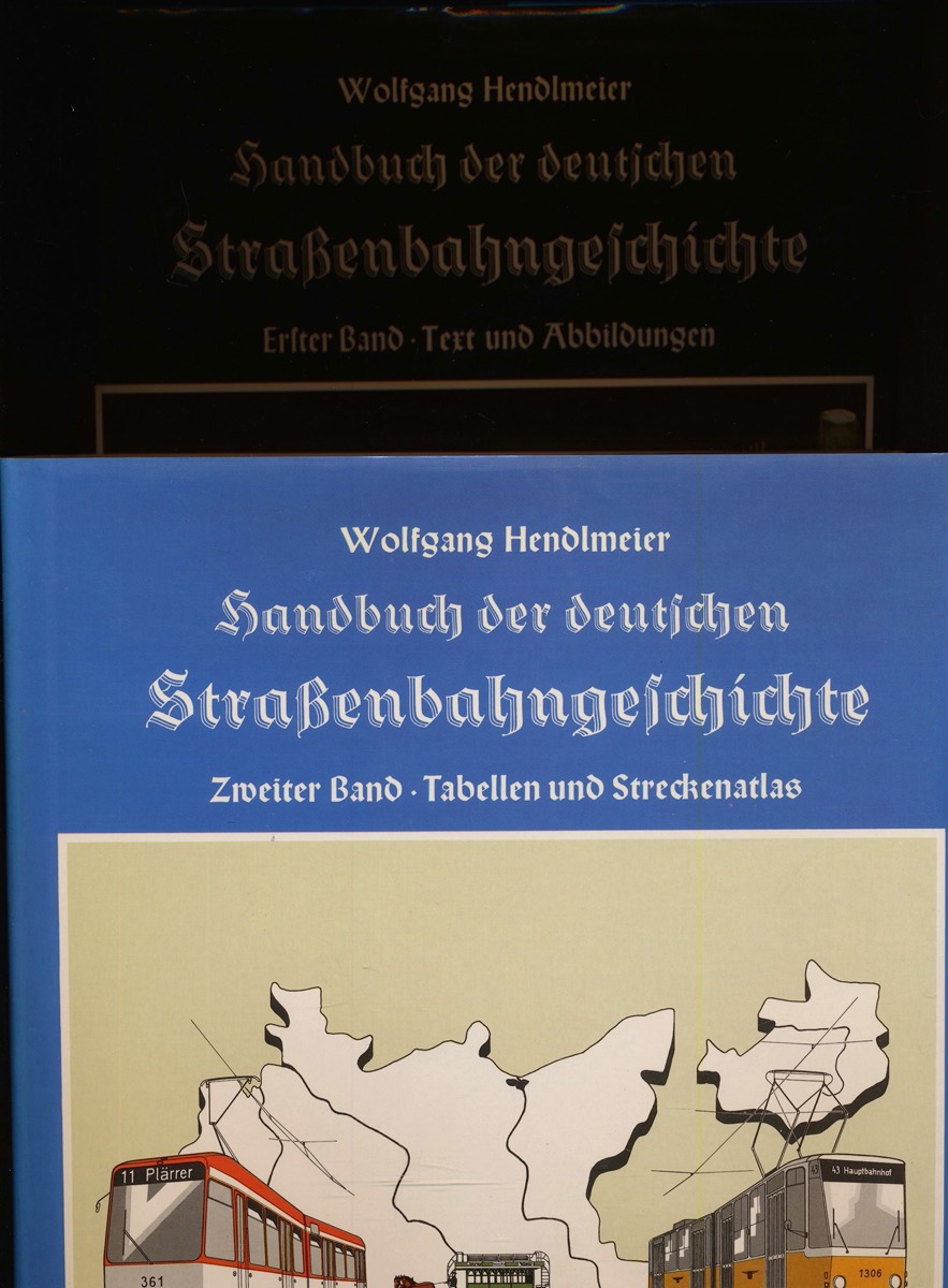   Handbuch der deutschen Straßenbahngeschichte. 2 Bde. (= kompl. Edition). Band 1: Texte und Abbildungen, Band 2: Tabellen und Streckenatlas. 