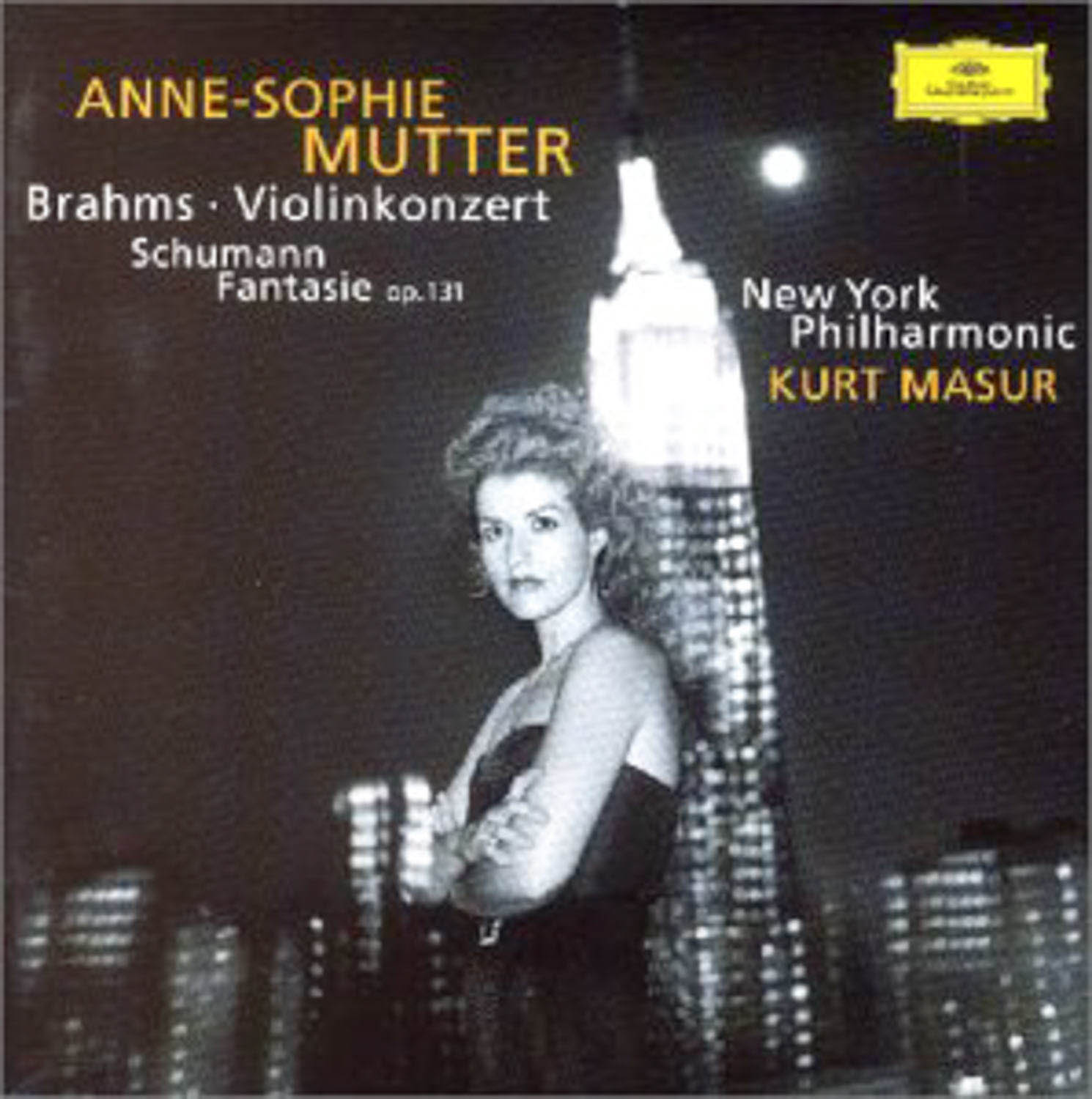 Anne-Sophie Mutter; Kurt Masur, New York Philharmonic  Brahms: Violinkonzert op. 77; Schumann: Fantasie op. 131  *Audio-CD*. 