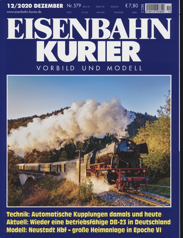   Eisenbahn-Kurier. Modell und Vorbild. hier: Heft Nr. 579 (12/2020 Dezember). 