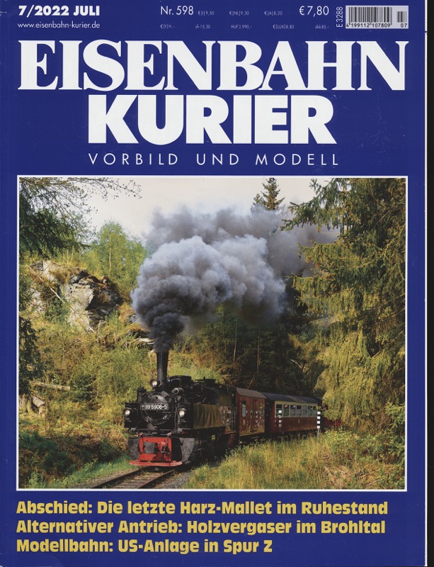   Eisenbahn-Kurier. Modell und Vorbild. hier: Heft Nr. 598 (7/2022 Juli). 