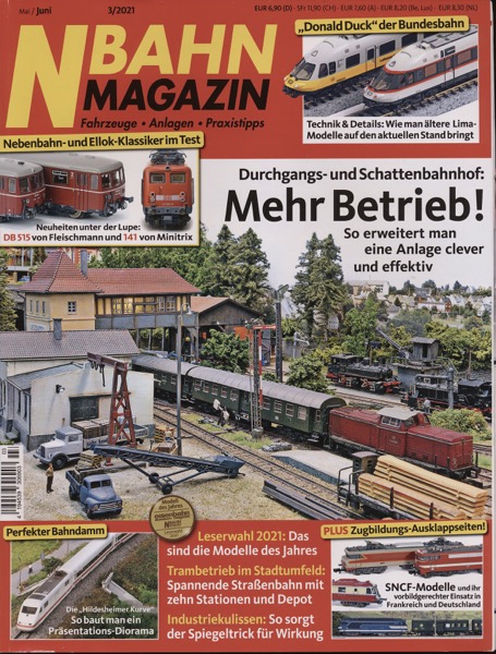   NBahn Magazin Heft 3/2021 Mai/Juni: Mehr Betrieb! Durchgangs- und Schattenbahnhof: So erweitert man eine Anlage clever und effektiv. 