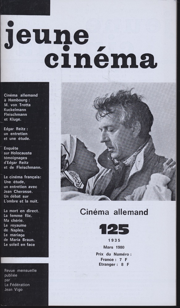   jeune cinéma no. 125 (Mars 1980): Cinéma Allemand. 