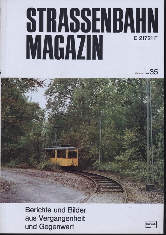 PABST, Klaus (Hrg.)  Strassenbahn Magazin Heft Nr. 35 / Februar 1980. 