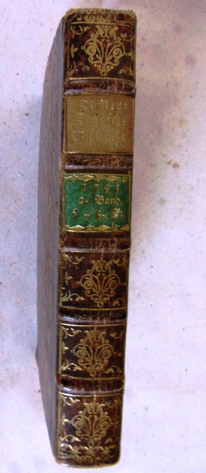   Der Neue Teutsche Merkur vom Jahre 1793. 2. Band (5.-8. Stück = Mai-August). Herausgegeben von Christoph Martin Wieland. 