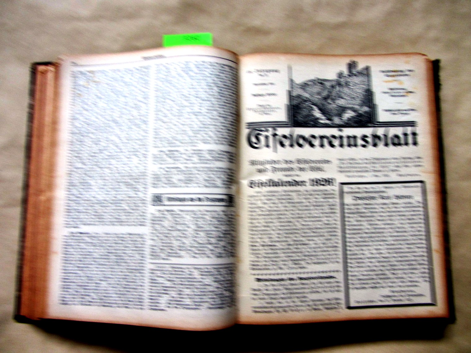   Eifelvereinsblatt. 24.(1923) - 29.(1928) Jahrgang in 1 Band. Hrsg. vom Eifelverein, Bonn. 