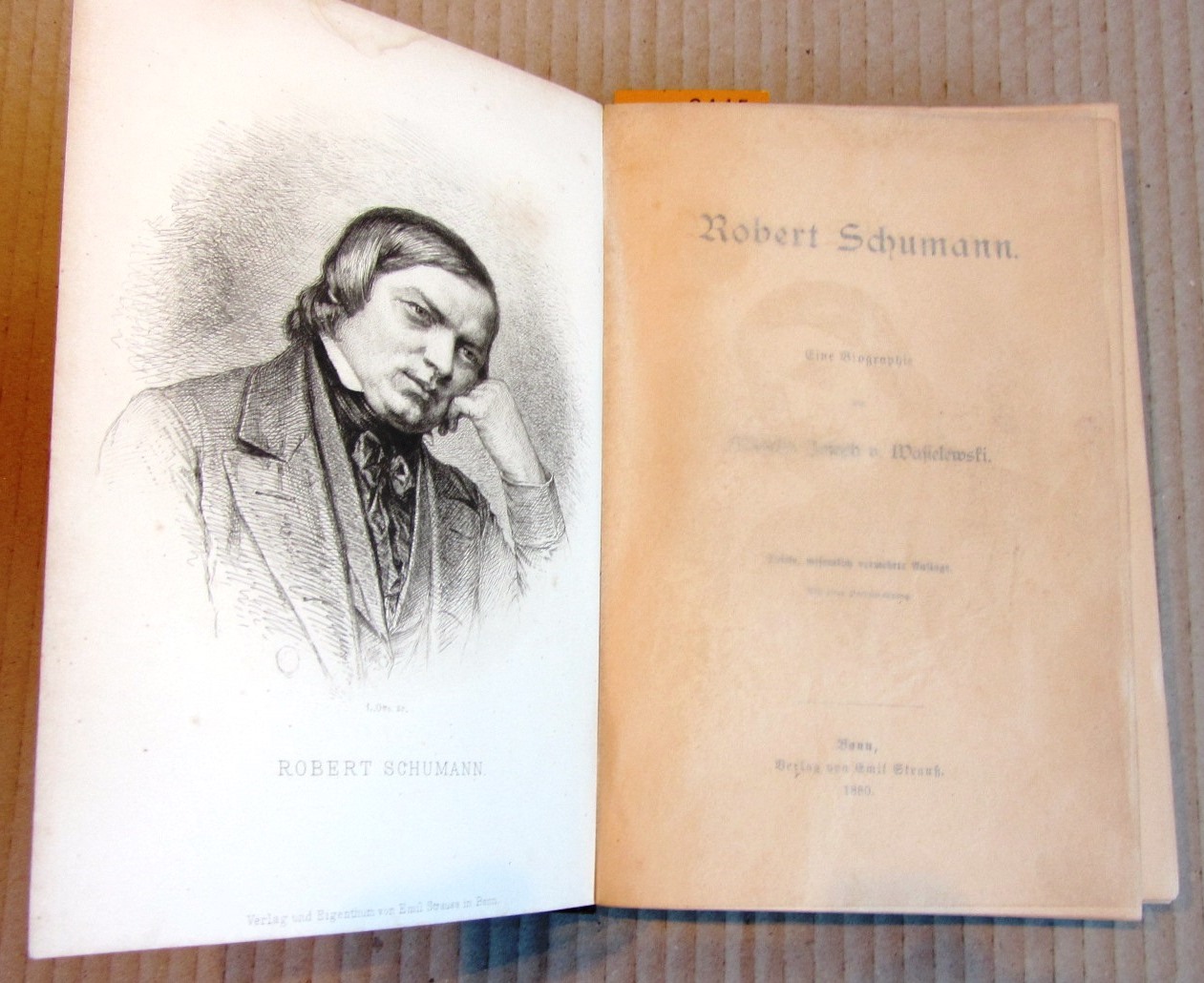 Wasielewski, Wilhelm Joseph v.:  Robert Schumann. Eine Biographie. 