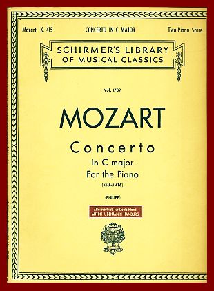 Mozart, W. A.  Concerto In C major For the Piano [Köchel 415] (Philipp) 