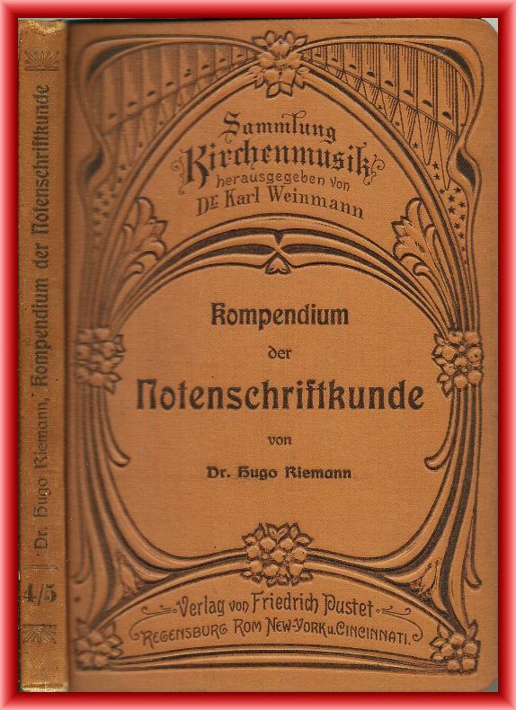 Riemann, Hugo  Kompendium der Notenschriftkunde 