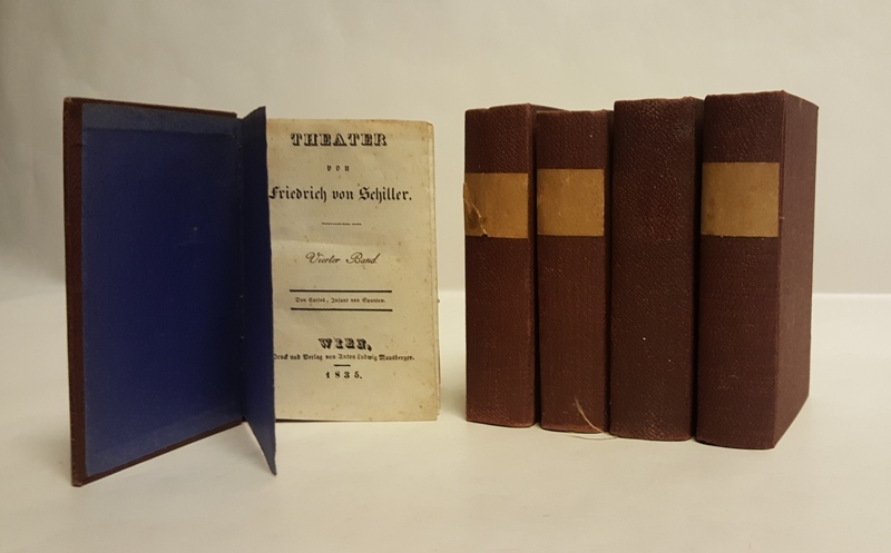 Schiller, Friedrich  Theater. Bd. 2 bis 12 (von 12) in 5 Bdn. gebunden. 