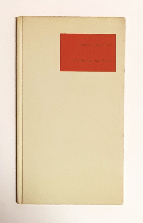 Bloch, Ernst  Das Morgen im Heute. Eine Auswahl. Hrsg. Siegfried Unseld, erschienen aus Anlaß des 75. Geburtstages von Ernst Bloch am 8. Juli 1960. 