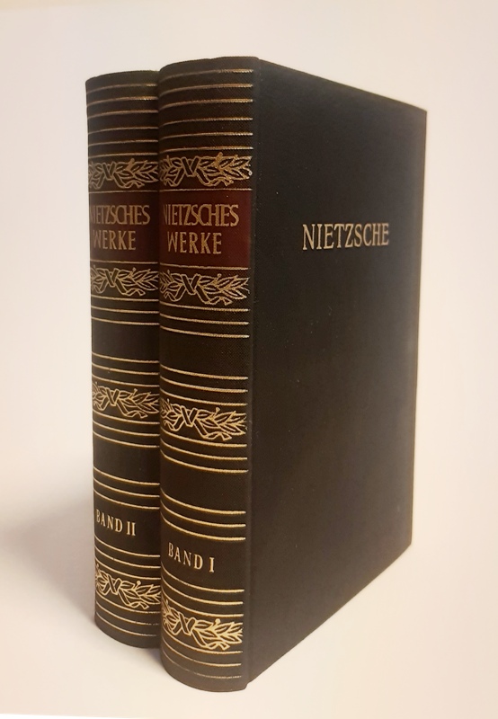 Nietzsche, Friedrich  Nietzsches Werke in 2 Bänden. Komplett. Hg. von Hg. Gerhard Stenzel. Dünndruckausgabe. 