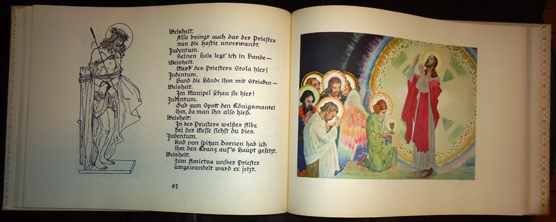 Kralik, Richard von / Babion, Anton (Illustr.)  Die Geheimnisse der hl. Messe nach Calderon. 
