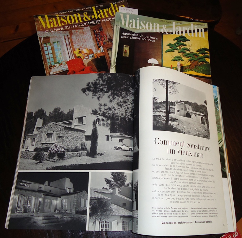 Lamboi, Jacques (Directeur)  Maison & Jardin. 3 tomes: Juillet 1968, Janvier 1970 et Mars 1970. 