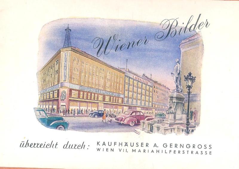 Kaufhäuser Gerngross  Wiener Bilder. 