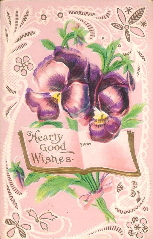 Greeting Card / Glückwunschkarte  Hearty Good Wishes from... 
