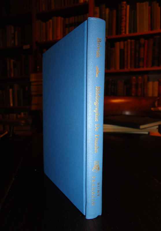 Daudet-Bibliographie - Brivois, Jules  Essai de Bibliographie des Oeuvres de M. Alphonse Daudet avec fragments inedits. Reprint of edition 1894. 