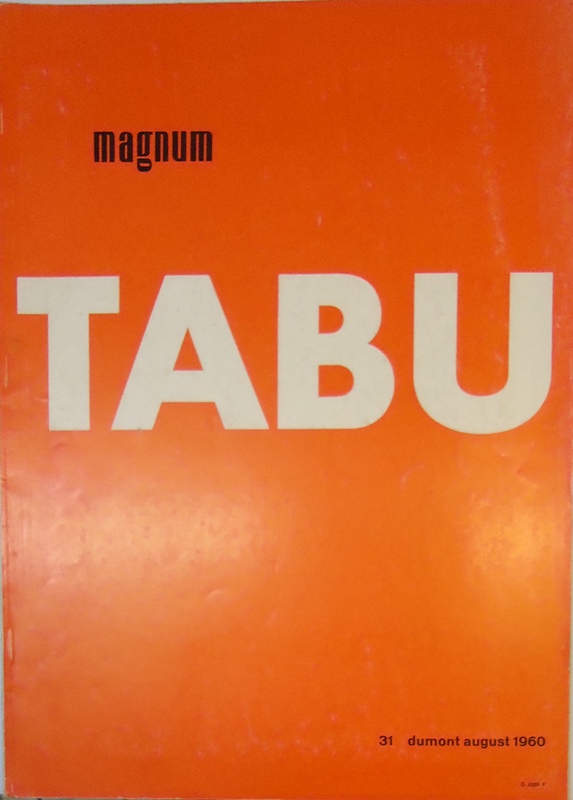 magnum. Zeitschrift für das moderne Leben, Heft 31, April 1960.  TABU. 