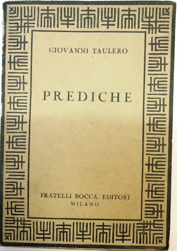 Taulero, Giovanni  Prediche. 