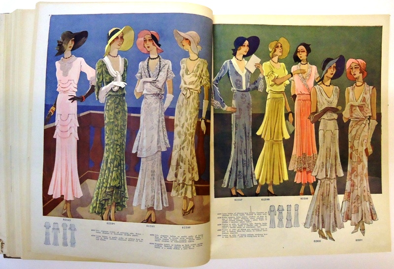 Kroatische Modezeitschrift 1932 -  Zenski list za modu, zabavu i kucanstvo. Godina/Jg. 8 (1932), Heft 1-12 (OHNE 9). 