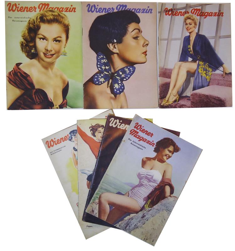 Wiener Magazin  7 Hefte aus 1953-1956. 