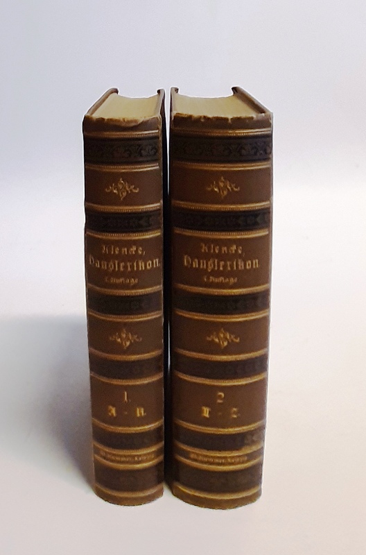 Klencke, Hermann  Hauslexikon der Gesundheitslehre für Leib und Seele. Ein Familienbuch. Komplett in 2 Bänden. 7. Auflage. 