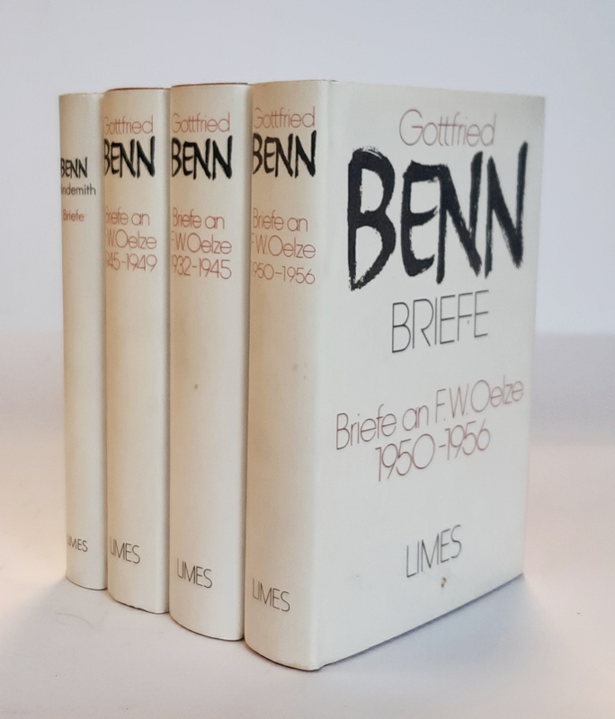 Benn, Gottfried  Briefe. Herausgegeben von Harald Steinhagen und Jürgen Schröder. Komplett in 4 Bänden. 