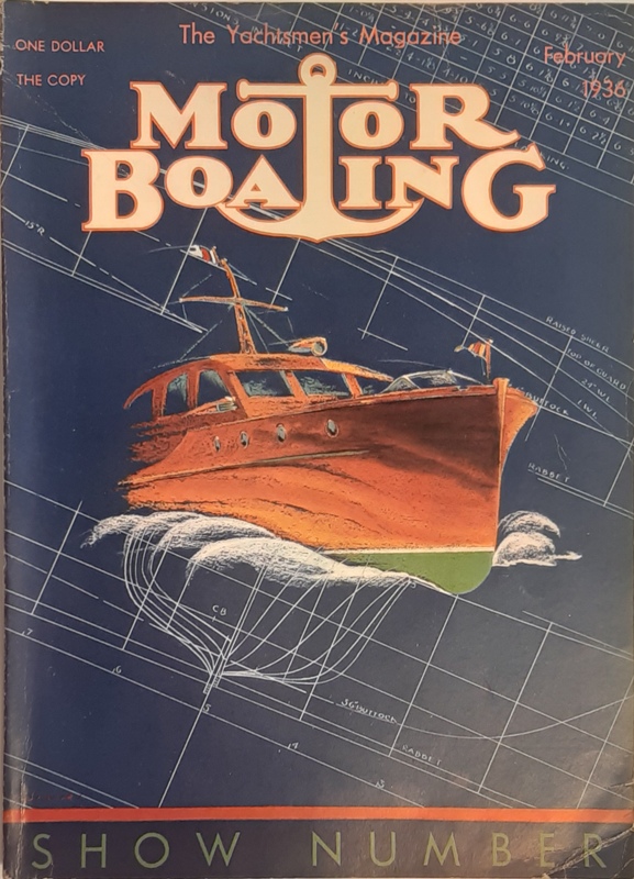 Yachting -  Motor Boating. The Yachtsmen's Magazine. February 1936. 