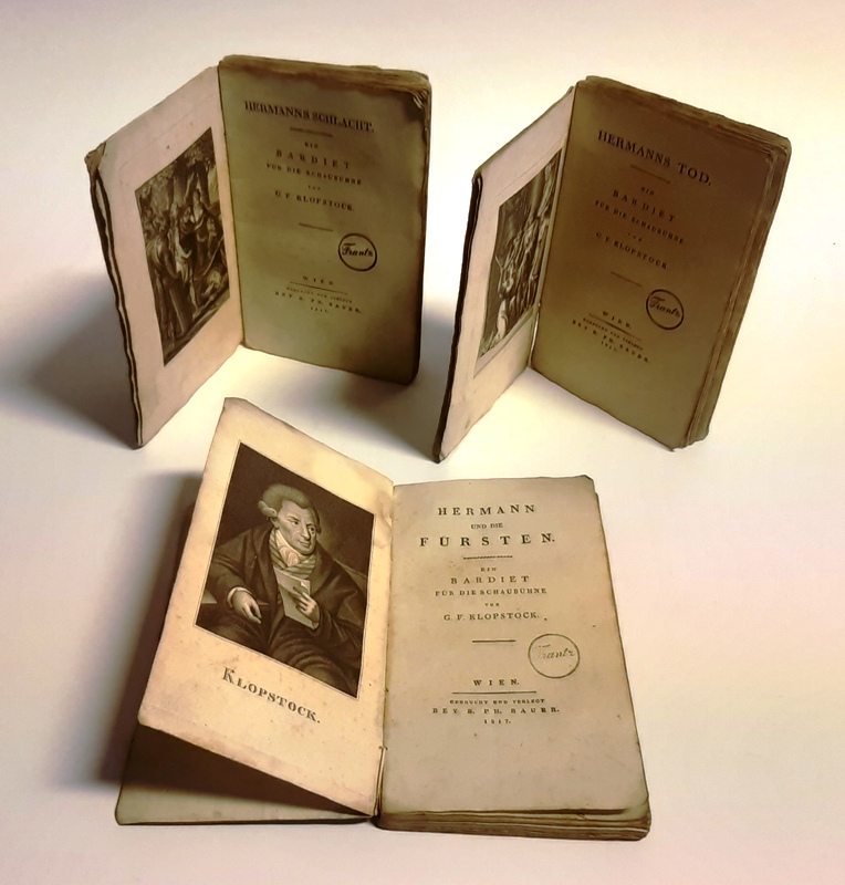 Klopstock, Friedrich Gottlieb  3 Bände - Sammlung der vorzüglichsten Werke deutscher Dichter und Prosaisten. 