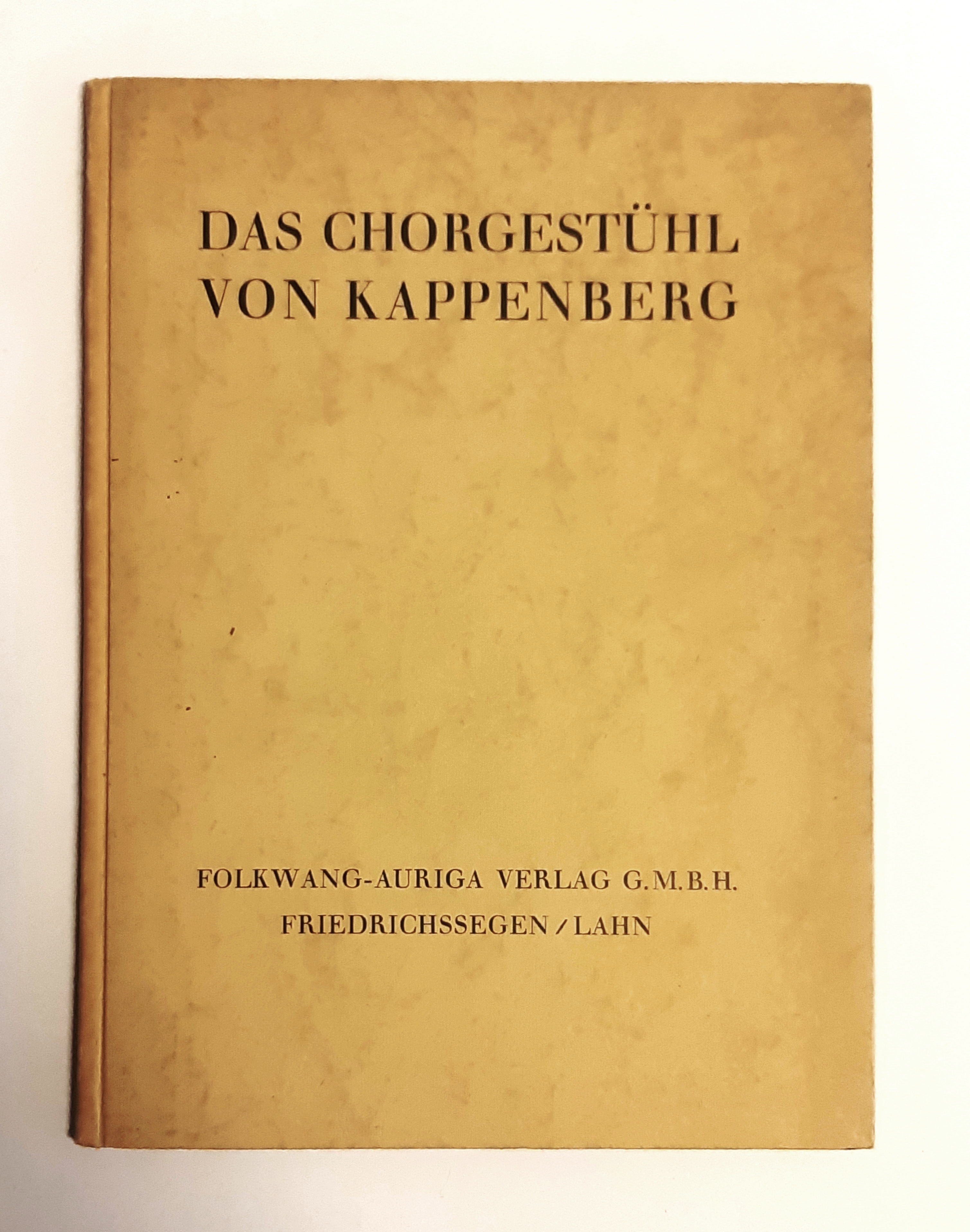 Renger-Patzsch, Albert  Das Chorgestühl von Kappenberg. 