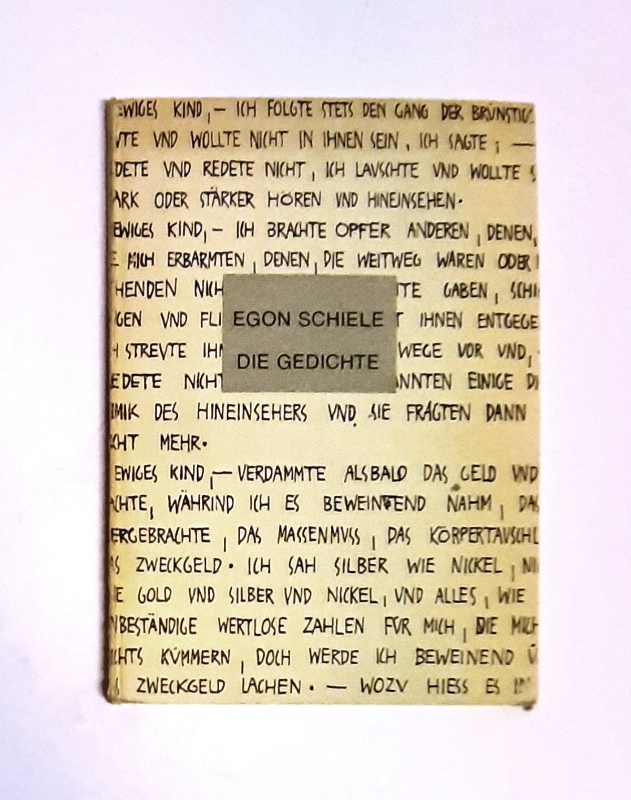 Schiele, Egon  Die Gedichte. 