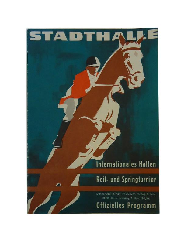 Springreiten - Programmheft Wiener Stadthalle  Offizielles Programm. Internationales Hallen Reit- und Springturnier. 5. Nov.-7. Nov. 1959. 
