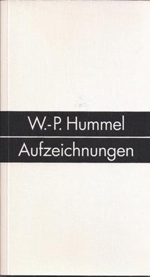 Schnetzler, Kaspar (Einleitung)  W.-P. Hummel - Aufzeichnungen 