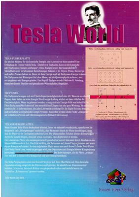 Tesla, Nikola  Tesla World - Über die Wunder von Teslas Purpurplatte und ihrem Erfinder Níkola Tesla 