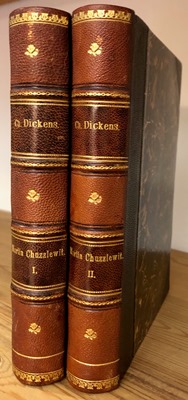 Dickens, Charles / L. Moltke (oversat)  Martin Chuzzlewit's og hans Slogtninges, Venners og Fjenders Levnet og Eventyr I + II 