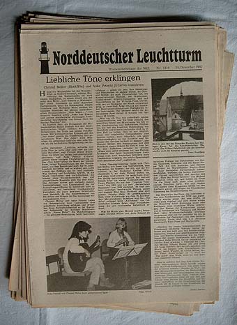   Norddeutscher Leuchtturm. Wochenendbeilage der Norddeutschen Zeitung. Jg. 1987 (Nr. 1759-1810) 