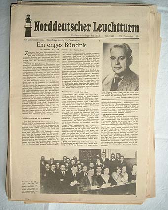  Norddeutscher Leuchtturm. Wochenendbeilage der Norddeutschen Zeitung. Jg. 1984 (Nr. 1599-1654) 
