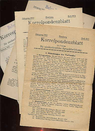   Korrespondenzblatt des Vereins für niederdeutsche Sprachforschung. 