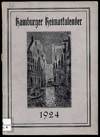   Hamburger Heimatkalender 1. Jg. 1924. 